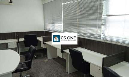 Sala comercial para aluguel Domo Business 61m²MOBILIADA COM COPA/WC PRIVATIVO
