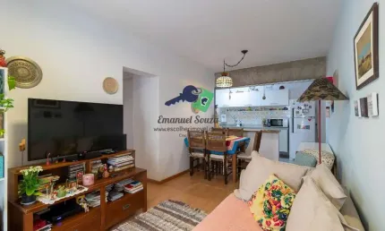 Apartamento para venda em são paulo, brooklin paulista, 2 dormitórios, 1 suíte, 2 banheiros, 1 vaga