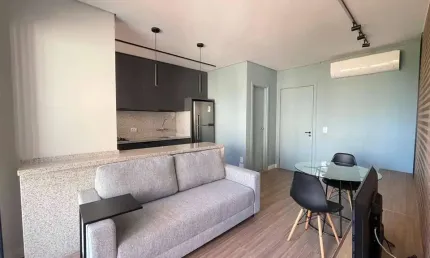 Freedom Palhano | Apartamento mobiliado com 1 suíte, 47m² – Locação R$3.250,00 – Gleba Palhano.