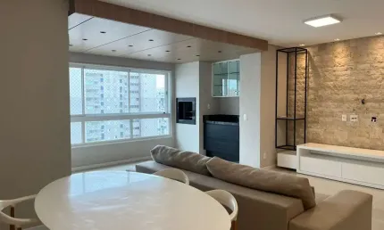 ELEGANCE - Apartamento para locação, Semi mobiliado - 3 dormitórios (1 suíte), 122m e 2 vagas de ga