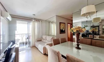 Max living mobiliado- r$ 645.000 - apartamento à venda, 2 dormitórios (1 suíte), 65m², 1 vaga , sal