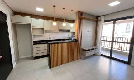 FREEDOM PALHANO - Apartamento mobiliado com churrasqueira na sacada, 3 quartos, 1 box com 75m² para
