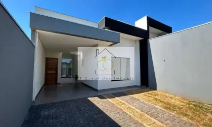 Casa Moderna na Gleba Esperança – 3 Quartos e Churrasqueira Integrada
