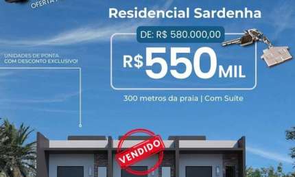 Sobrado Geminado Pronto para Morar - Enseada São Francisco do Sul/ SC