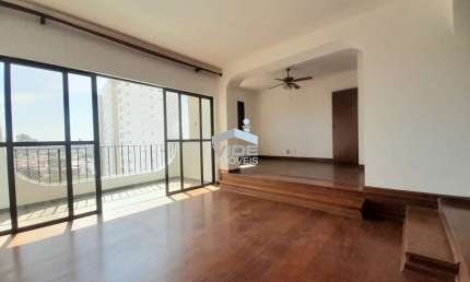 Apartamento amplo e luxuoso para venda ou locação no Cambuí em Campinas-SP: 3 quartos, 2 suítes, 3 salas, 4 banheiros, 2 vagas, 184m².