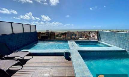 Apartamento SEMINOVO com 01 quarto e todo PROJETADO no bairro de Manaíra