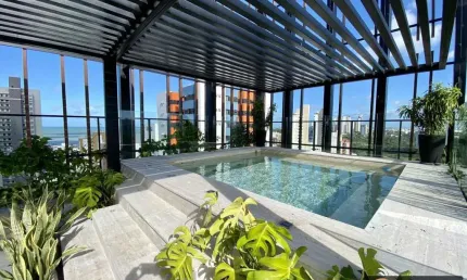 Apartamento duplex com 3 suítes no setai casas verticais - bairro de tambaú