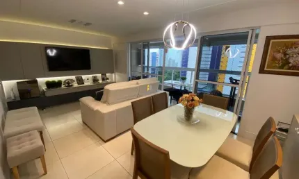 Apartamento TODO PROJETADO com 4 quartos e 3 vagas no bairro Miramar