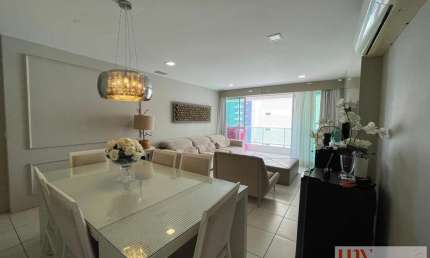 Apartamento com 3 suítes, móveis projetados, posição nascente, no bairro de Tambaú.