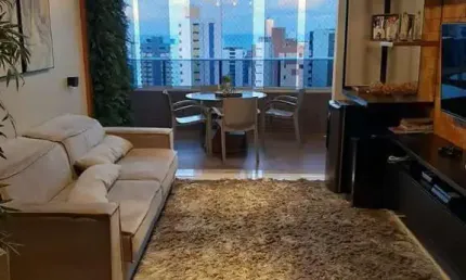 Apartamento com 3 suítes, 2 vagas e área de lazer no bairro de Tambaú