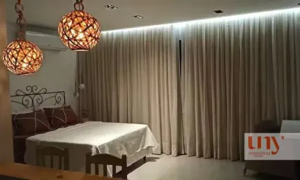 Flat mobiliado com 44 m² na posição sul e próximo do mar no jardim oceania