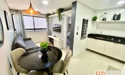 Apartamento com 1 quarto, todo mobiliado e equipado, próximo da praia no Cabo Branco