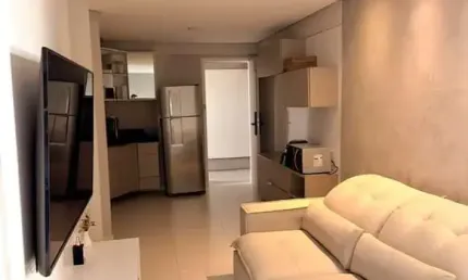 Apartamento com 1 quarto todo ambientado a poucos metros da praia de Tambaú