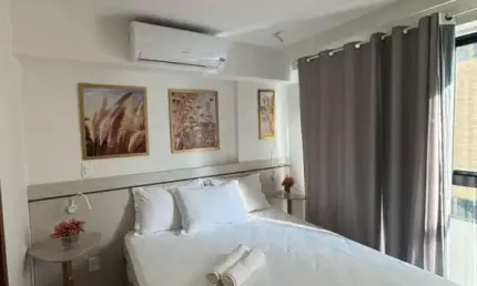 Flat novo todo mobiliado na beira mar do Jardim Oceania