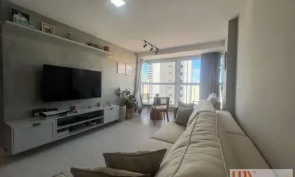 Apartamento porteira fechada com 117 m² e 3 suítes em Tambaú