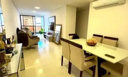 Apartamento com 105 m² e 3 suítes próximo da praia no Jardim Oceania