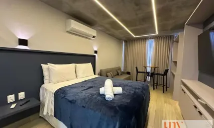 Setai yacht - flat mobiliado com 25 m² na beira mar do bairro cabo branco