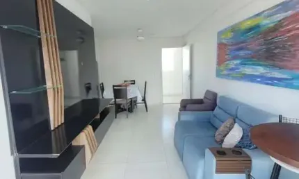 Apartamento porteira fechada com 60 m² e 2 quartos com vista definitiva no jardim oceania