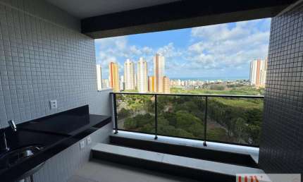 Apartamento novo com 3 suítes e vista definitiva no Miramar