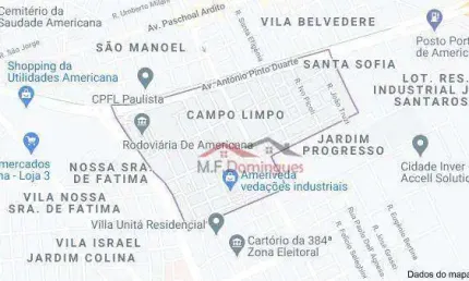 Terreno à venda, 162 m² por r$ 215.000,00 - campo limpo - americana/sp