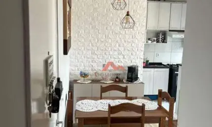 Apartamento com 2 dormitórios à venda, 50 m² por R$ 205.000,00 - Chácara Letônia - Americana/SP