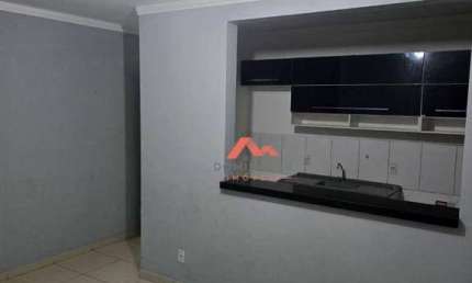 Apartamento com 2 dormitórios para alugar, 55 m² por R$ 1.384,00/mês - Chácara Letônia - Americana/SP