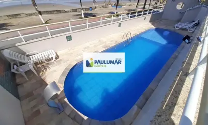Lindo apartamento pé na areia com piscina em Mongaguá