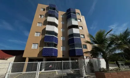 Apartamento em mongaguá 1 dormitorio 100 metros da praia
