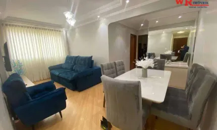 Apartamento com 2 dormitórios à venda, 58 m² por R$ 280.000 - Vila Lutécia - Santo André/SP