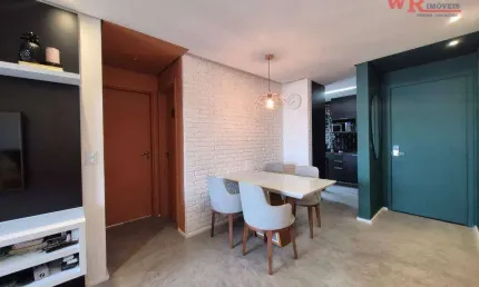 Apartamento com 2 dormitórios à venda, 52 m²  - Vila Scarpelli - Santo André/SP