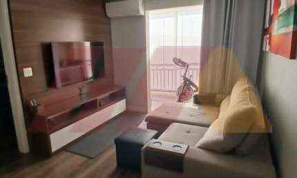 Apartamento para venda e locação com 1 dormitório totalmente mobiliado