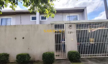 Sobrado com 3 quartos e espaço nos fundos com churrasqueira no bairro guabirotuba, em curitiba/pr