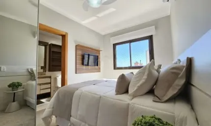 APARTAMENTO COM 2 DORMITÓRIOS, SENDO 1 SUÍTE, MOBILIADO!