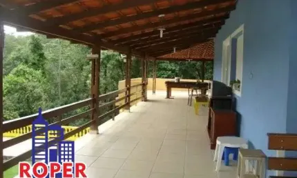 Excelente chácara com 2.500 m²/casa sede/ área gourmet/ piscina à venda em santa isabel