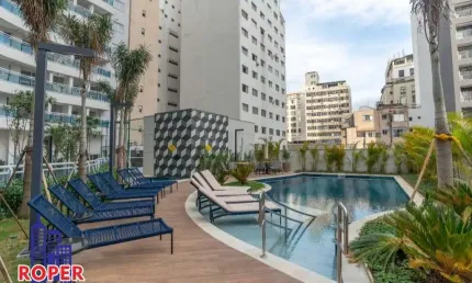 LINDO APARTAMENTO MOBILIADO DE 48 M²/1 DORMITÓRIO/1 VAGA À VENDA NO CONDOMÍNIO HELBOR URBAN RESORT NA REPUBLICA, SÃO PAULO