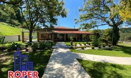 LINDO SITIO DE ALTO PADRÃO COM 125.805 M²/CASA SEDE/LAGO/ RESTAURANTE À VENDA EM SANTA ISABEL