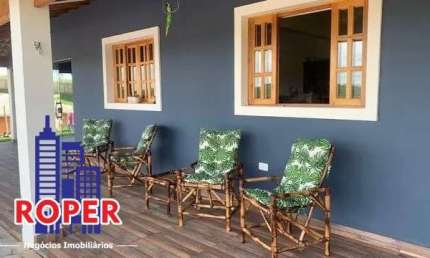LINDA CHÁCARA DE 1.087 M²/CASA SEDE/PISCINA/ÁREA GOURMET À VENDA NO CONDOMINIO FECHADO EM MAIRINQUE