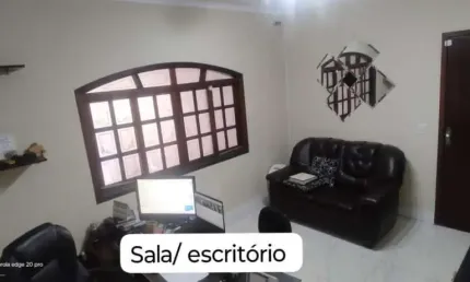 EXCELENTE SOBRADO COM TERRENO DE 5,30 X 24,5 COM CASA/ESPAÇO GOURMET E SALÃO À VENDA NO JARDIM UTINGA, SANTO ANDRÉ