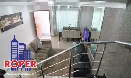 EXCELENTE SOBRADO DE 100 M²/3 SUITES/2 VAGAS/ ESPAÇO GOURMET À VENDA EM CONDOMINIO FECHADO NA VILA EMA.