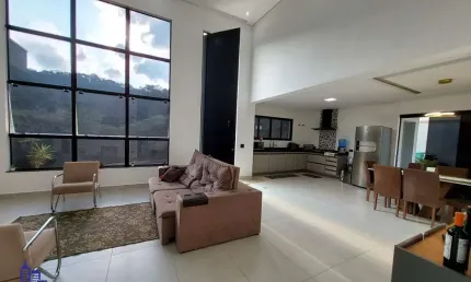 Linda casa de alto padrão com 3 dormitórios/6 vagas à venda no condomínio fechado quintas da boa vista em atibaia