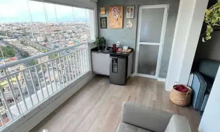 Lindo apartamento de 65 m²/2 dorms/2 vagas/ varanda gourmet à venda na v em