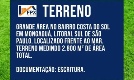 Terreno à venda na Avenida Marina, 13, Balneário Costa Sol, Mongaguá