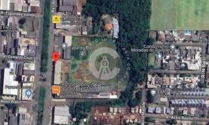 Terreno comercial com 20.088,52m  possuindo 123,78m de frente para Avenida JK