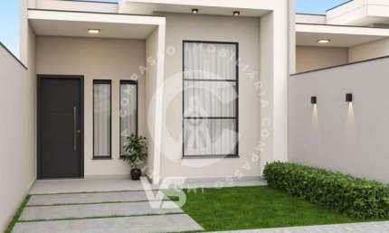 Casa nova à venda com 2 quartos moderna, Conjunto C, FOZ DO IGUACU - PR