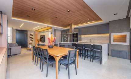 Casa em condomínio fechado com 3 quartos à venda na Rua Paulo Pampuche, 316, Campo Comprido, Curitiba, 243 m2 por R$ 1.998.000