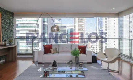 Apartamento de alto padrão à venda em São Paulo-SP, Itaim Bibi: 4 quartos, 3 suítes, 2 salas, 4 banheiros, 4 vagas, 202m².