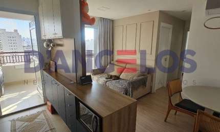 Apartamento à venda na Mooca, São Paulo-SP: 2 quartos, 1 suíte, 1 sala, 2 banheiros, 1 vaga, 54m² - Mobiliado e Lindo!