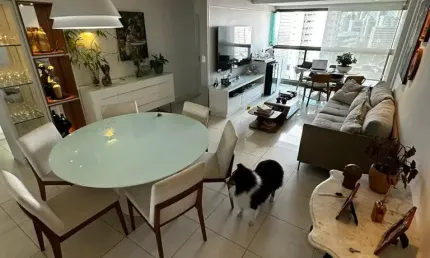 Edf. banzo - apartamento no bairro das graças com 3 quartos sendo 1 suíte com 120m² por r$ 715mil.