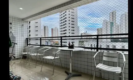 Apartamento no bairo da madalena com 4 quartos sendo 3 suítes com 154m² com lazer e 3 vagas de garagem  por r$ 1.250.000,00.