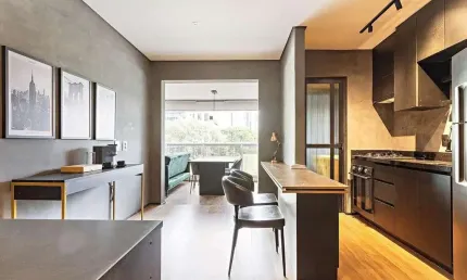 1 suíte de alto padrão para locação na vila nova conceição de 60m².
